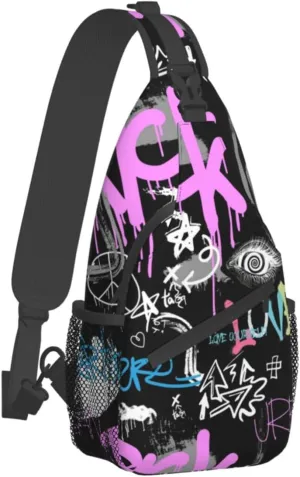Unisex Chest Bags Crossbody Sling Backpack Travel Hiking Daypack Crossbody Bag For Men