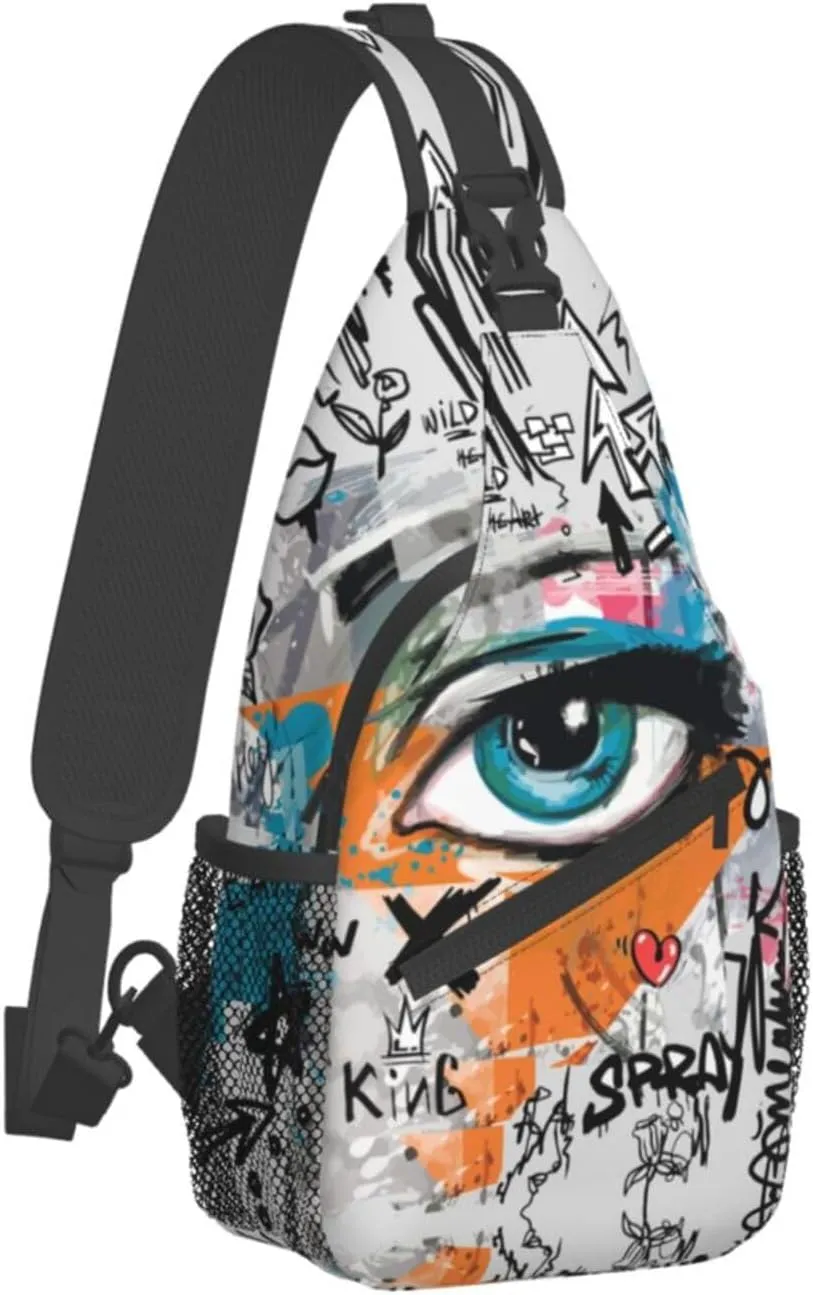 Unisex Chest Bags Crossbody Sling Backpack Travel Hiking Daypack Crossbody Bag For Men