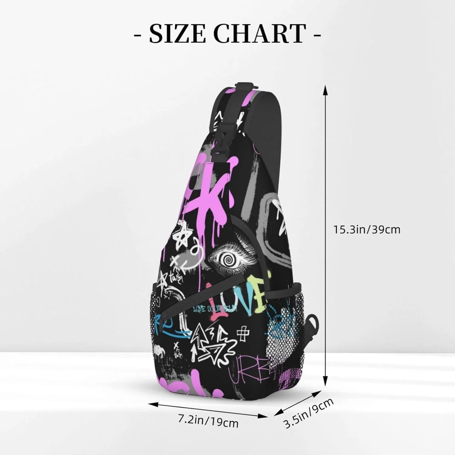 Unisex Chest Bags Crossbody Sling Backpack Travel Hiking Daypack Crossbody Bag For Men