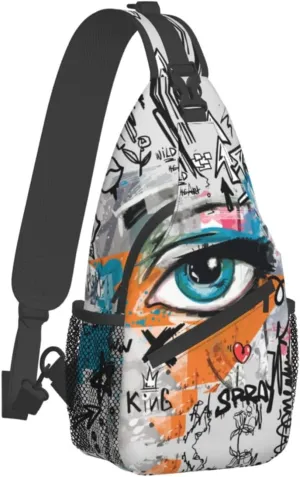 Unisex Chest Bags Crossbody Sling Backpack Travel Hiking Daypack Crossbody Bag For Men