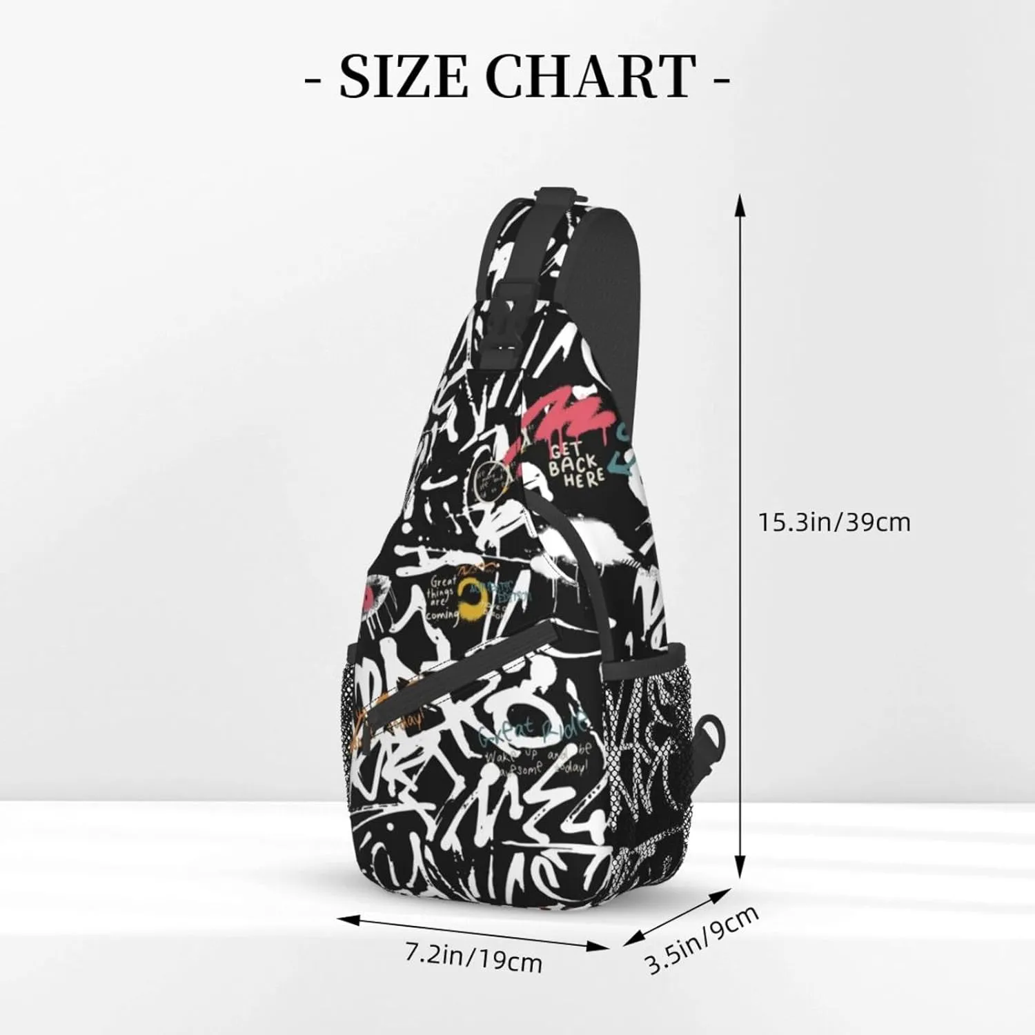 Unisex Chest Bags Crossbody Sling Backpack Travel Hiking Daypack Crossbody Bag For Men