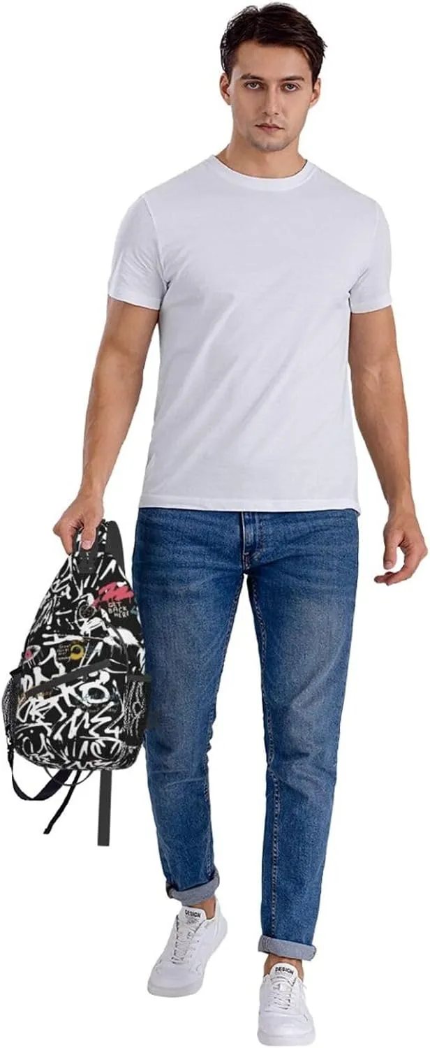Unisex Chest Bags Crossbody Sling Backpack Travel Hiking Daypack Crossbody Bag For Men