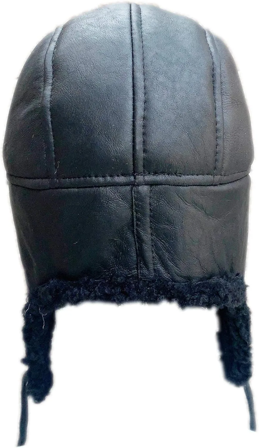 Unisex Sheepskin Trapper Hat Russian Ushanka Aviator Fur hat Winter hat