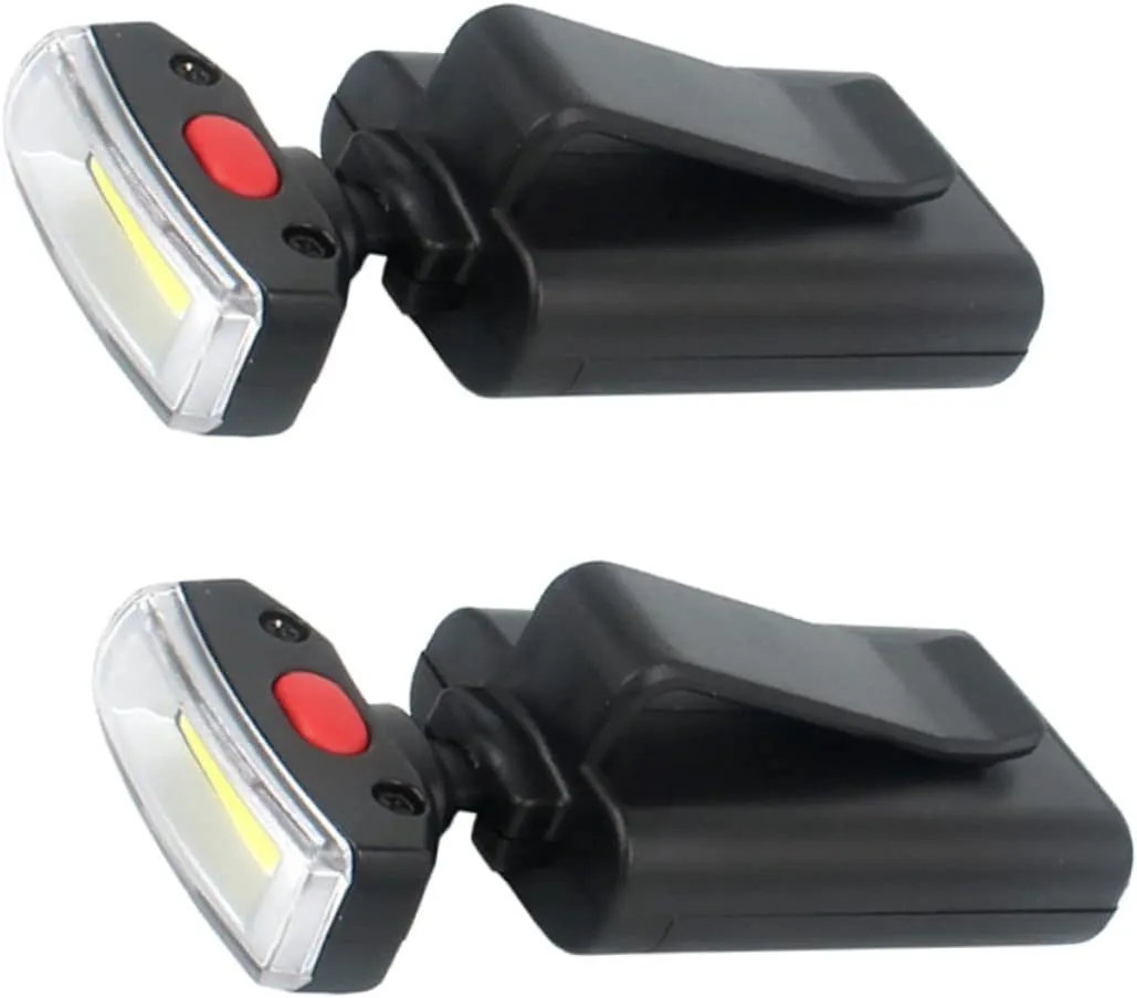 Uonlytech Clip-on Lamp Brim for Hat Led Light Clip for Baseball Cap Camping Hiking Night Fishing Home Maintenance