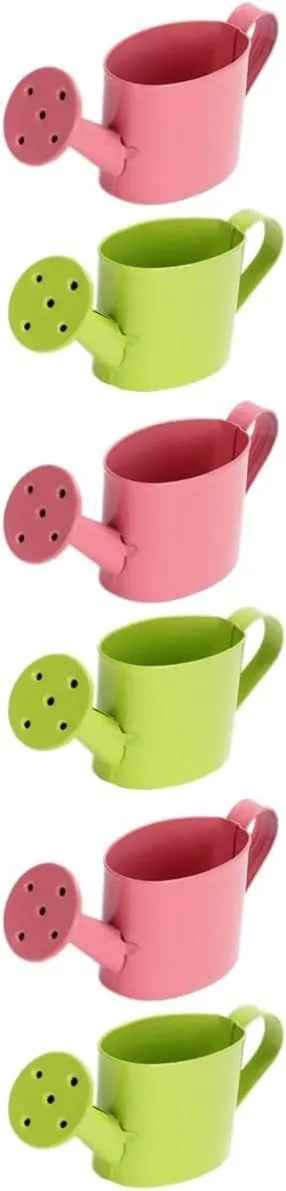 UPKOCH 6pcs Mini Watering Can Cute Decorative Watering Pots for Dollhouse for Mini Gardening Photo Props and Boy Girl Play