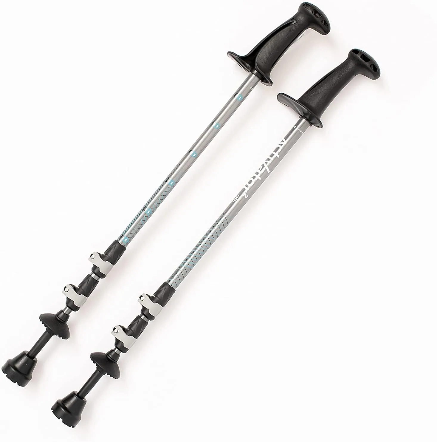 Urban Poling Activator2 Poles Rehab Stability Balance Nordic Walking Activator 2 Poles Grey
