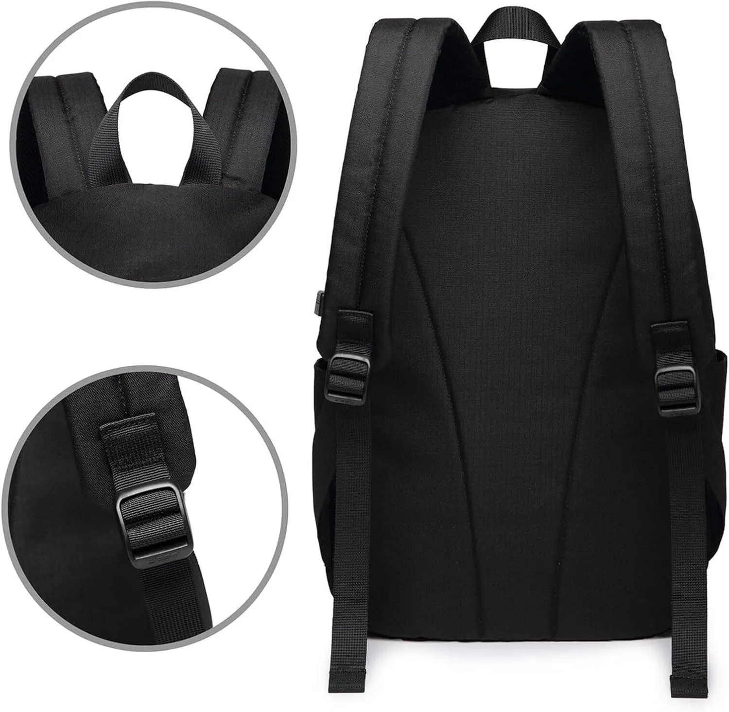 vacsAX Durable Ergonomic Backpack With - Large Capacity With USB Ports - Perfect For Women Men Beach scenery