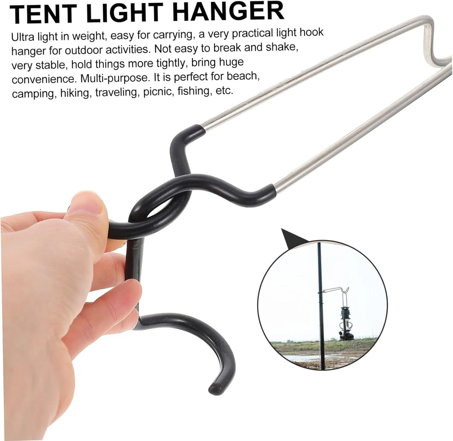 VANZACK Light Hanging Kettle Flashlights Electric Pop up Tent Lights Camp Headlamp Outdoor Portable Decor Tent