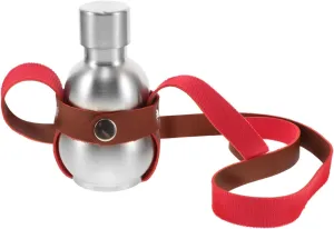 VANZACK Stainless Steel Gourd Bottle Kettle Metal Gourd Water Bottle with Brown Strap Gourd Flask Hu Lu Flagons For Outdoor S