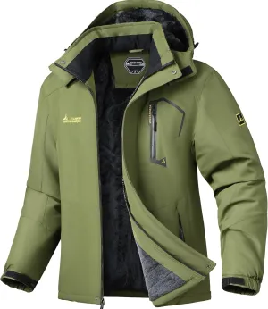 V.A.TOR 189 UNCO&BOROR Men's Winter Thermal Insulated Ski Jacket,Waterproof Coat with Hood for Hiking & Snowboarding