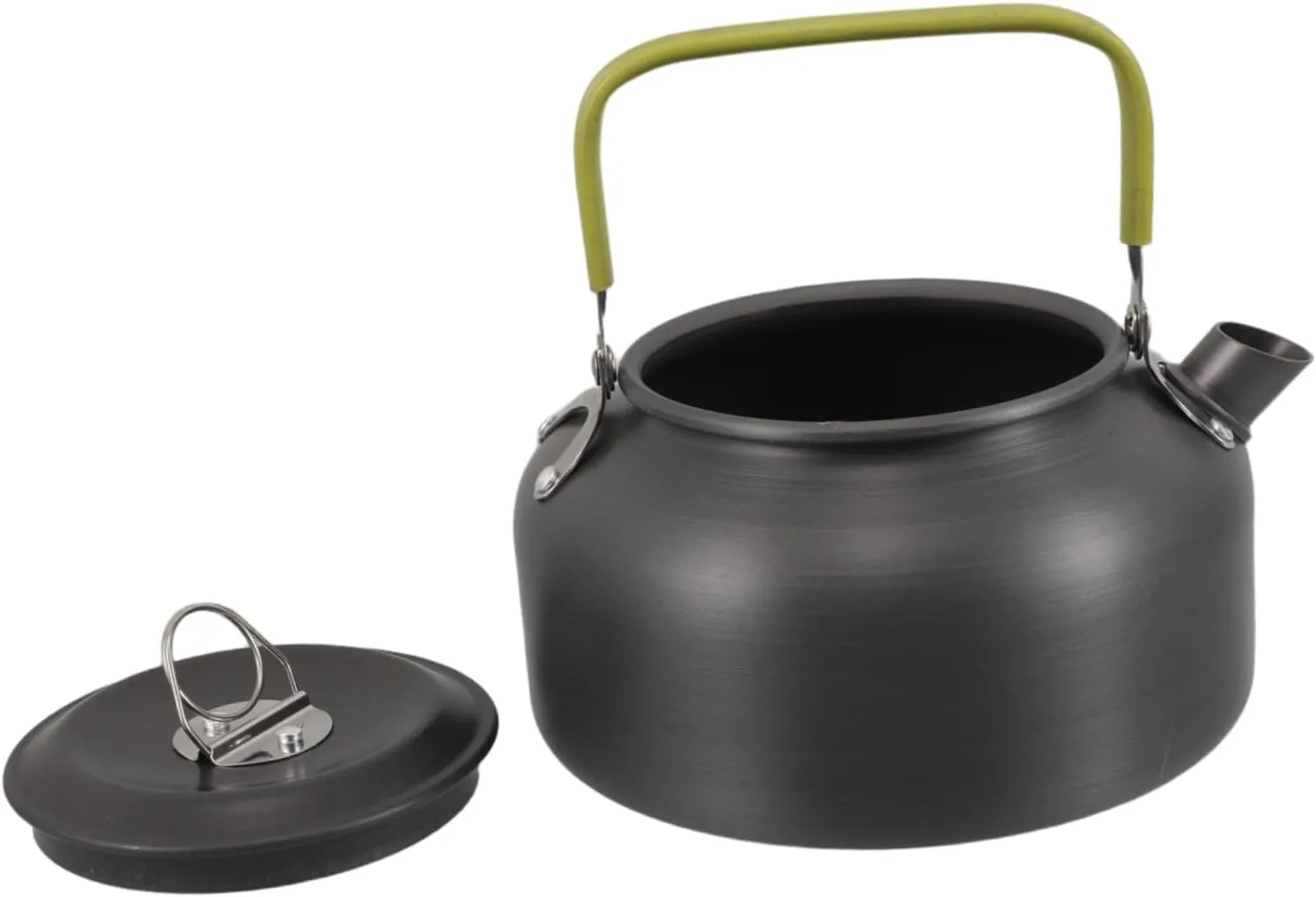 VICASKY Compact Outdoor Tea Kettle Lightweight Aluminum Alloy Camping Pot for Boiling Water Tea Coffee for Hiking Travel Picnics Outdoor Adventures