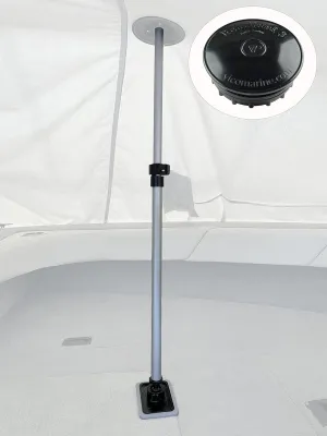 Vico Marine - 56" Support Pole   Pole Base   Boat Vent 3 - Easy Installation