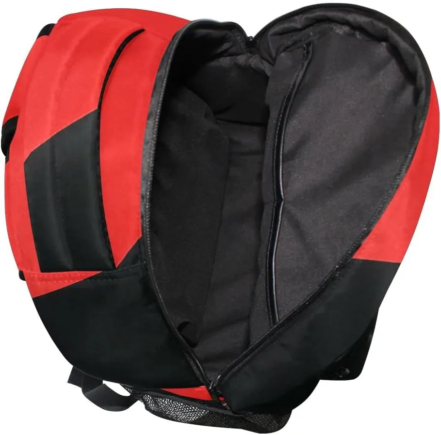 Video Game Black Red Backpack School Book Bag Lightweight Laptop Backpack for Boys Girls Kids