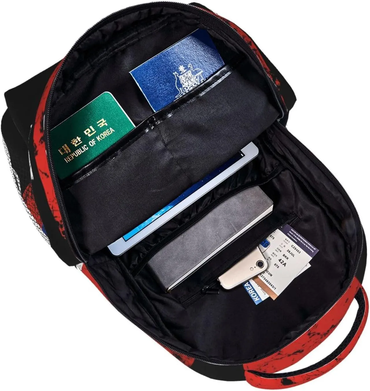 Vintage Chile Chilean Flag Backpack Casual Laptop Backpack Double Shoulder Bag Lightweight Backpack For Women Men Travel