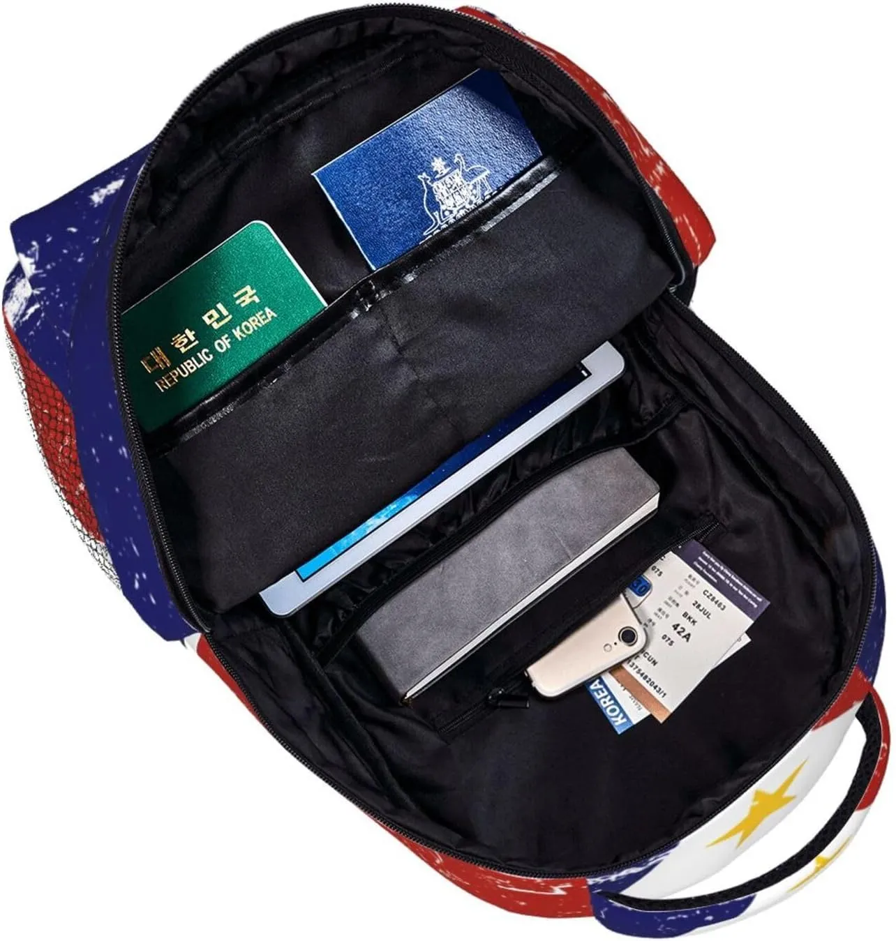 Vintage Filipino Philippines Flag Backpack Casual Laptop Backpack Double Shoulder Bag Lightweight Backpack For Women Men Travel