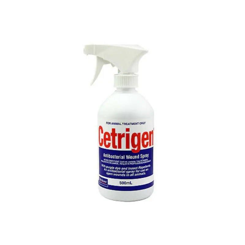 Virbac CETRIGEN® antibacterial wound spray for animals