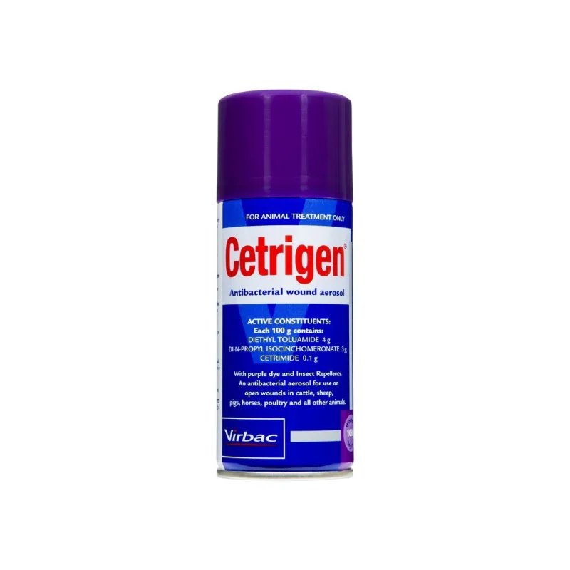 Virbac CETRIGEN® antibacterial wound spray for animals