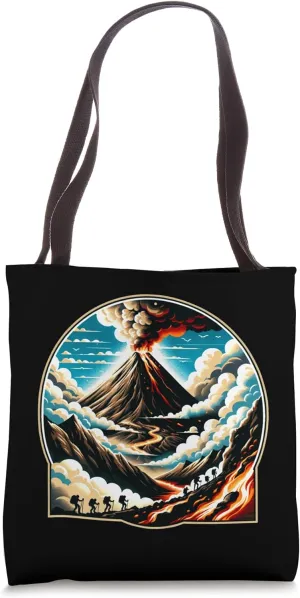Volcano Hiking Volcano Trekking Tote Bag