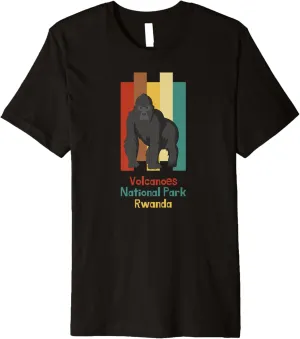 Volcanoes National Park Gorilla Trekking Rwanda Premium T-Shirt
