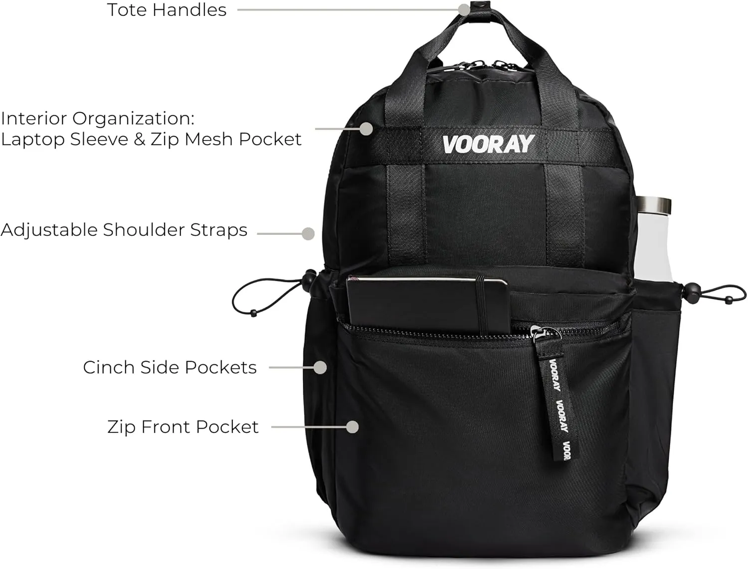 VOORAY 19L Katie Backpack, Large - Travel, Gym & Sports Backpack
