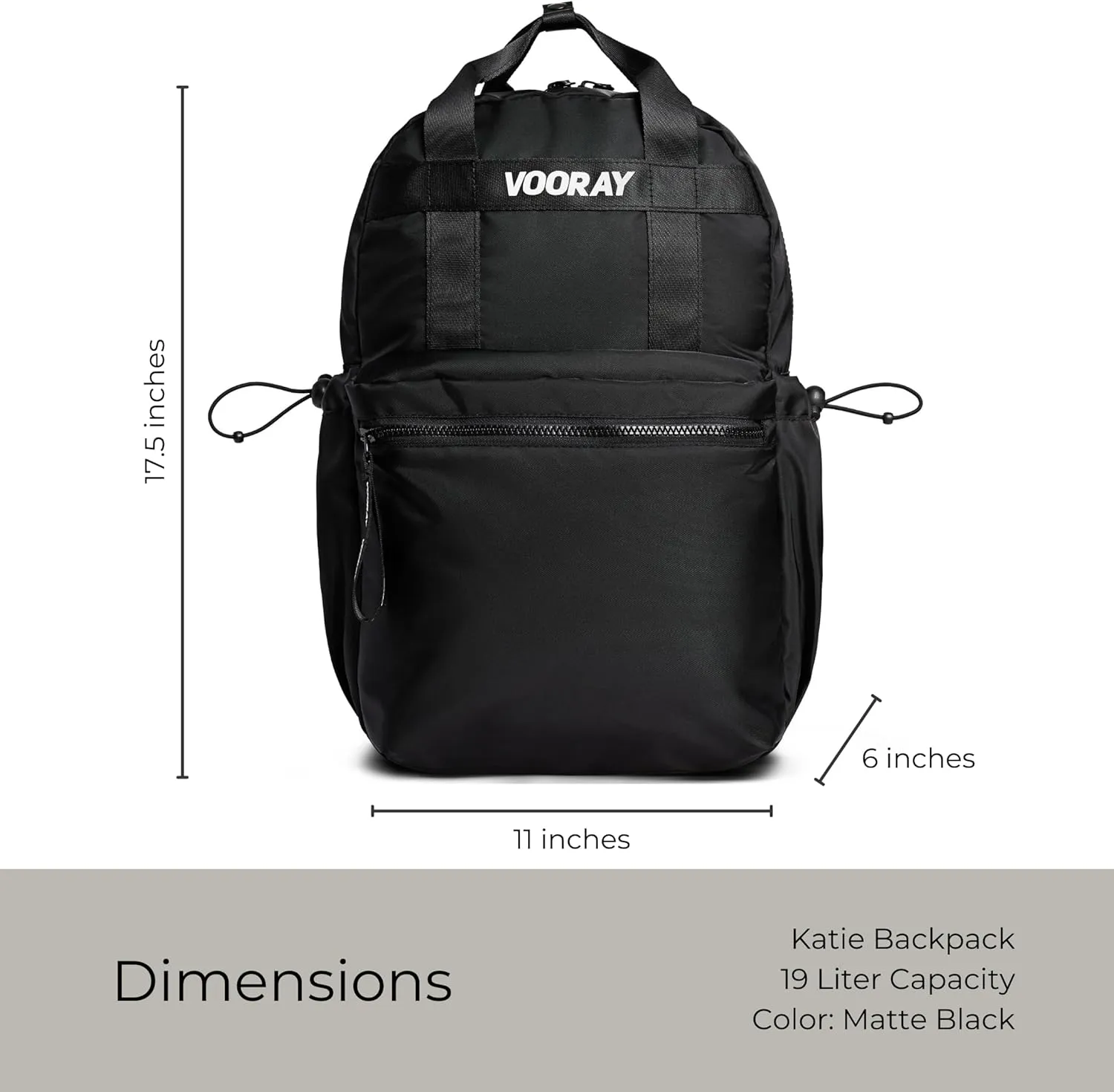 VOORAY 19L Katie Backpack, Large - Travel, Gym & Sports Backpack