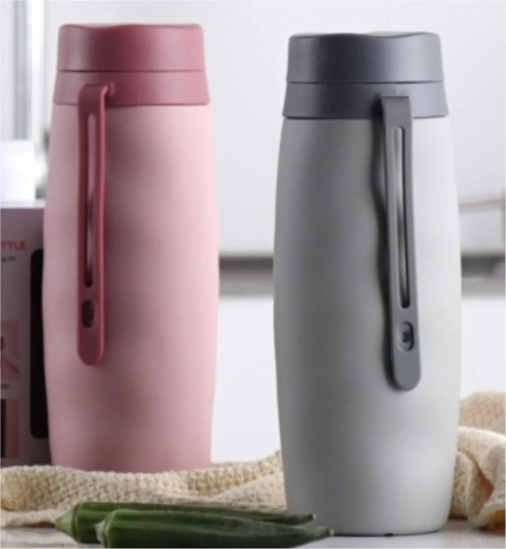 Water Bottle Silicone Water Bottle Cycling Sports Kettle Cup Outdoor Travel Folding Cup Portable Drinking Utensils(Gray)