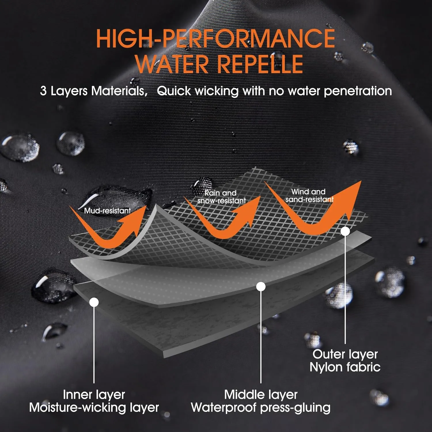 Waterproof Adjustable Leg Gaiters for Men and Women Snow Boot Gaiters for Hiking in Hunting Sand and Mud Mountain Climbing or Snowshoeing