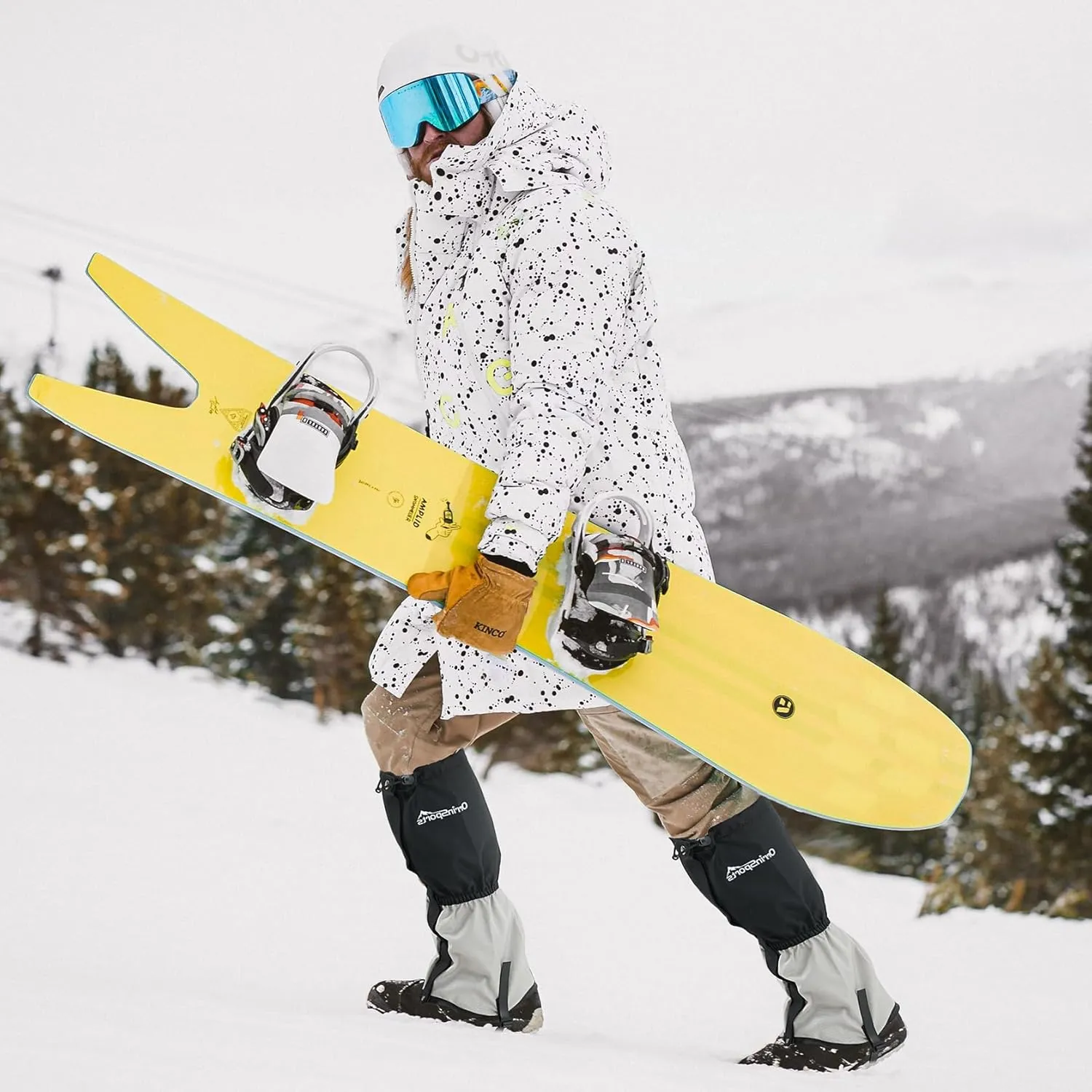 Waterproof Adjustable Leg Gaiters for Men and Women Snow Boot Gaiters for Hiking in Hunting Sand and Mud Mountain Climbing or Snowshoeing