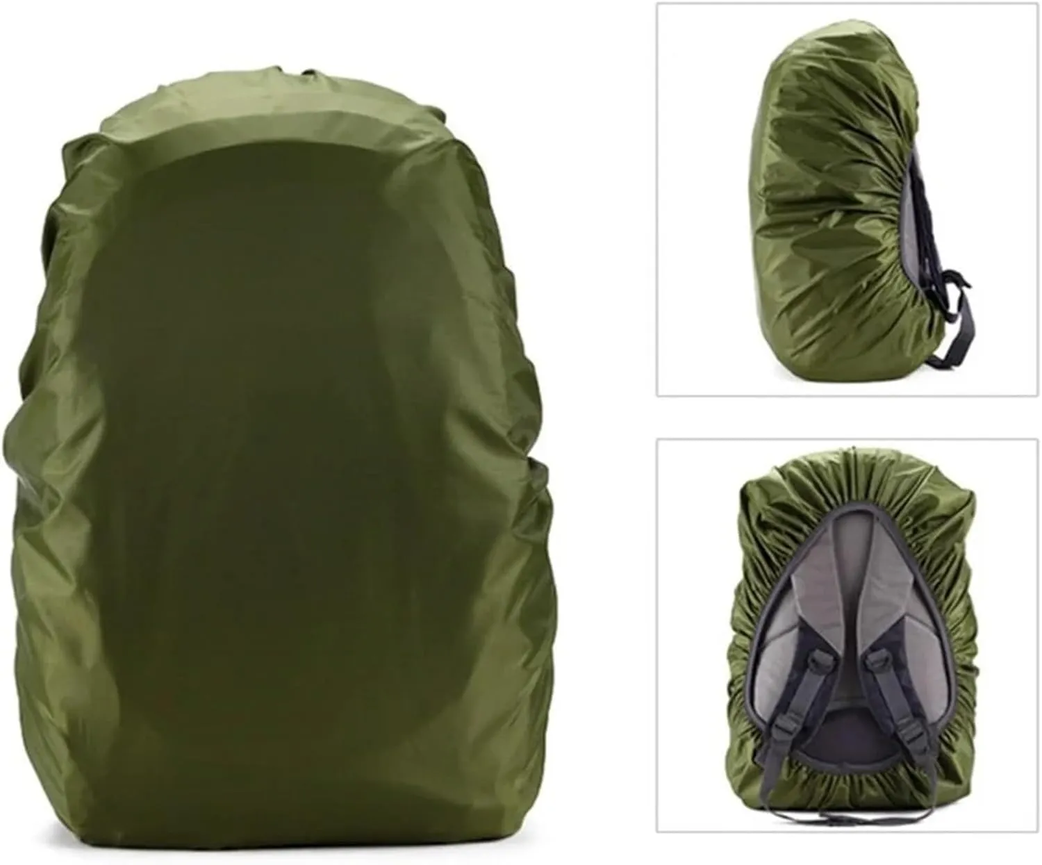 Waterproof Backpack Rain Cover 2pcs Rain Cover Backpack 90L Waterproof Bag Outdoor Camping Hiking Climbing Raincover for Hiking，Camping(Green)