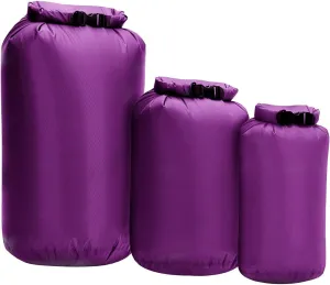 Waterproof Dry Bag 8L/40L/70L, 3-Pack Dry Sack, Lightweight Outdoor Dry Bags Travel Duffel Bags Roll Top Sack for Kayaking, Boating, Swimming, Camping, Hiking, Fishing