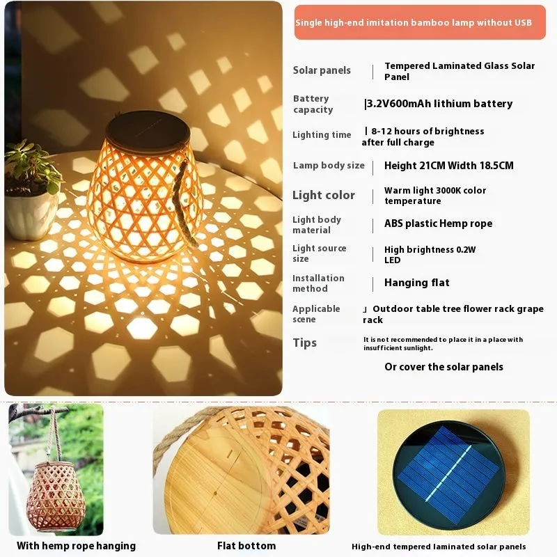 Waterproof Outdoor Solar Lantern Lights