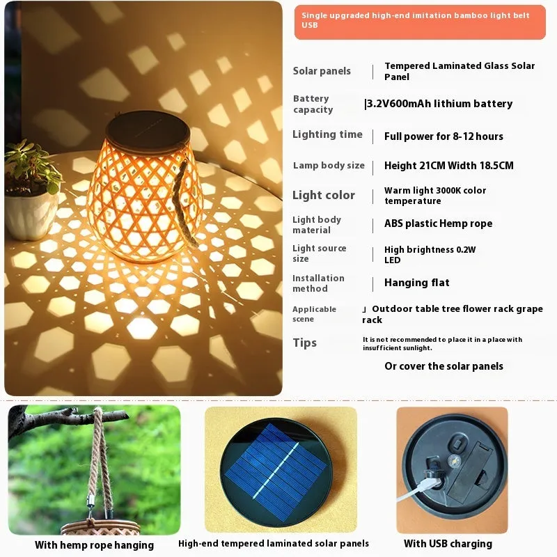 Waterproof Outdoor Solar Lantern Lights