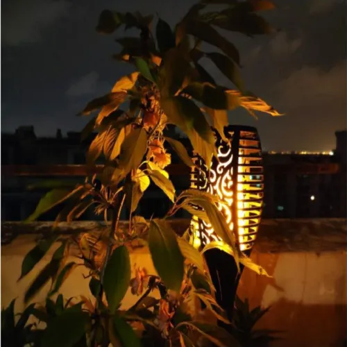 Waterproof Solar-Powered LED Torch Lights with 33 Flickering Flames for Outdoor Gardens and Walkways