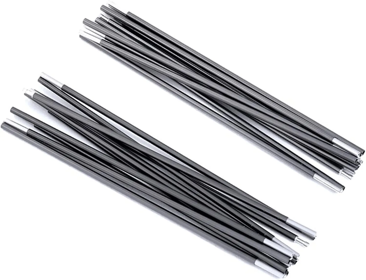 Weanas Tent Poles Replacement, Aluminum Rod Tent Pole Multifunction Lightweight Tent Pole Repair Kit, 7001 Series Aluminum Heated (20FT 2 Poles)