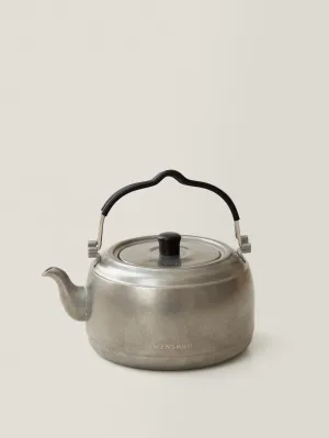 WENSHUO Outdoor Camping Kettle With Removeable Infuser,Vintage Style Stainless Steel Stovetop Tea Maker,25.36 fl oz (750 ml)