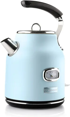Westinghouse Electric Kettle, 1.7 Liters, Blue, Stainless Steel Housing, Kitchen, Kitchen Accessories