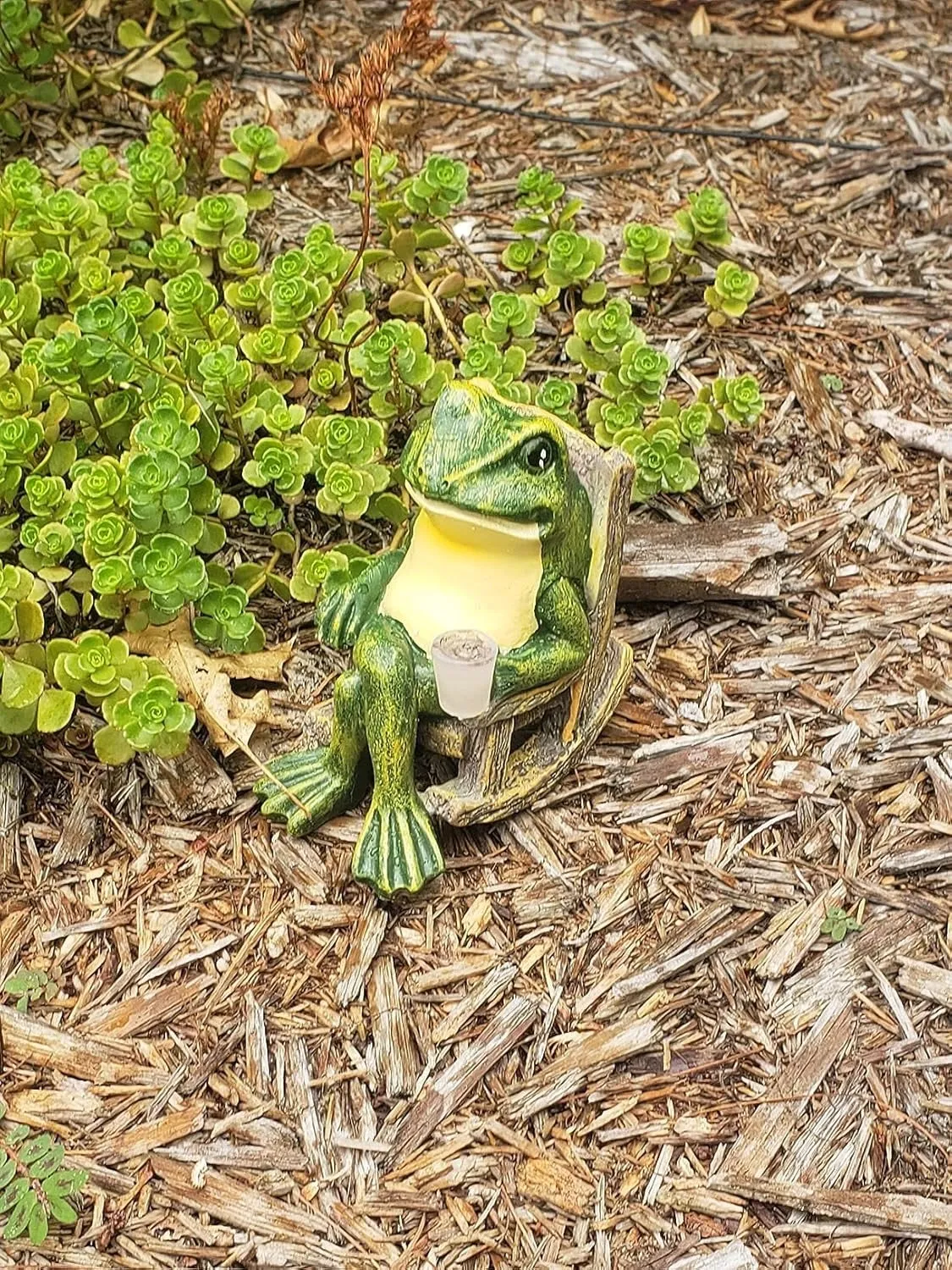 Whimsical Resin Frog Candle Holder - Outdoor Garden Decor Lantern