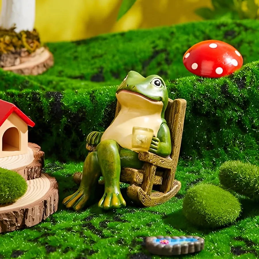 Whimsical Resin Frog Candle Holder - Outdoor Garden Decor Lantern