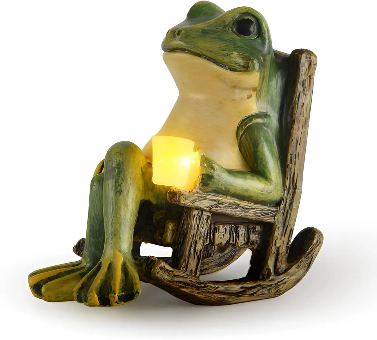 Whimsical Resin Frog Candle Holder - Outdoor Garden Decor Lantern