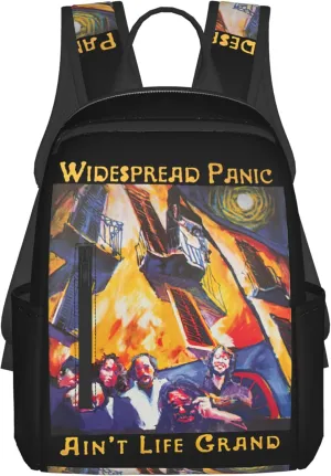 Widespread Music Panic Stylish Backpack Multi-functional and Lightweight Bag Travel Outdoor Activities Adjustable Shoulder Straps Daypacks