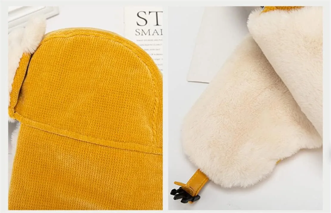 Winter Trapper Hat,Russian Ushanka Trooper Aviator Hats for Girl & Women,Snow Eskimo Hat with Ear Flaps for Cold Weather.