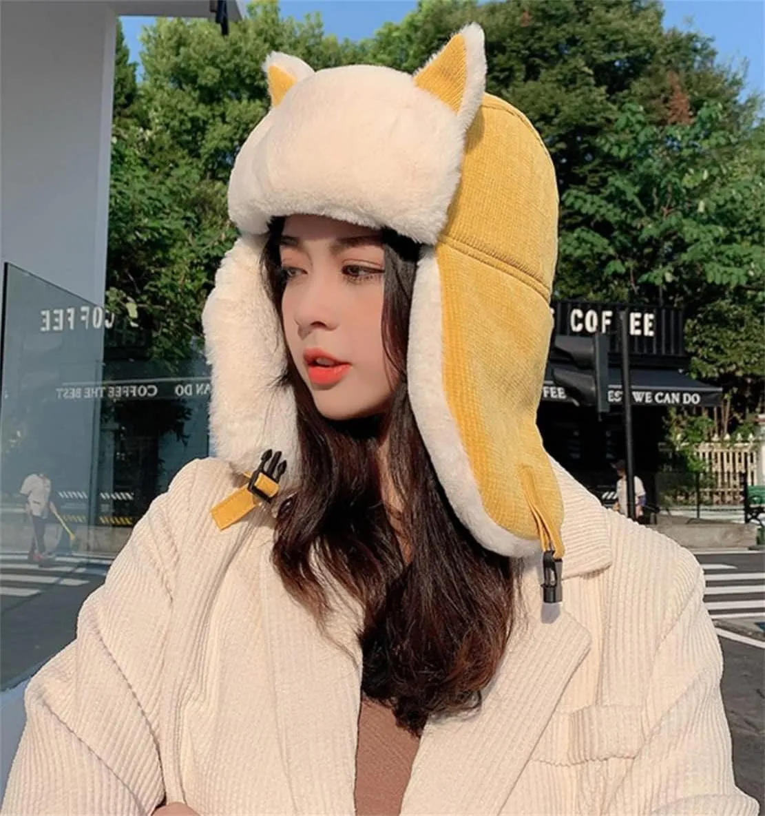 Winter Trapper Hat,Russian Ushanka Trooper Aviator Hats for Girl & Women,Snow Eskimo Hat with Ear Flaps for Cold Weather.