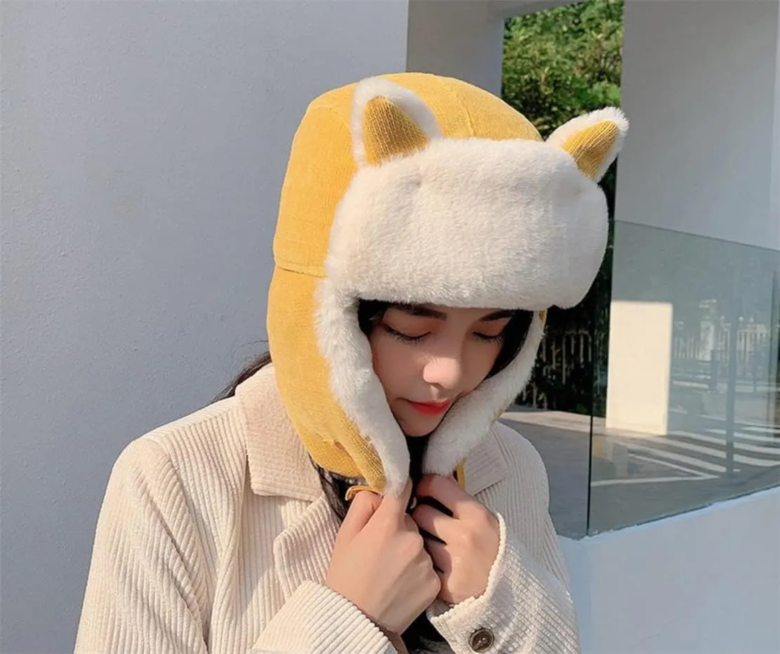 Winter Trapper Hat,Russian Ushanka Trooper Aviator Hats for Girl & Women,Snow Eskimo Hat with Ear Flaps for Cold Weather.