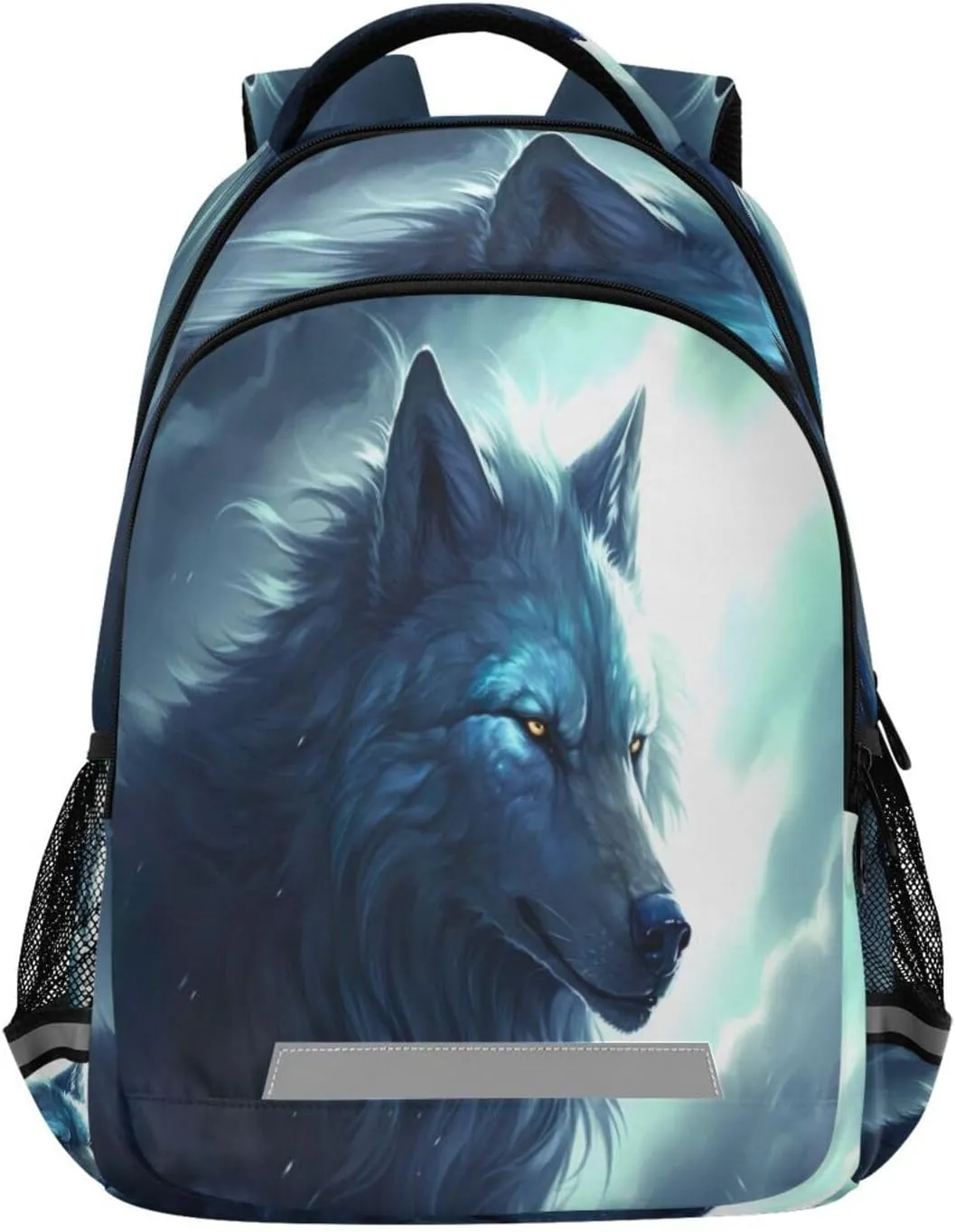 Wolf Design Waterproof Backpack - Casual Outdoor Sports Daypack with Ergonomic Shoulder Straps#699