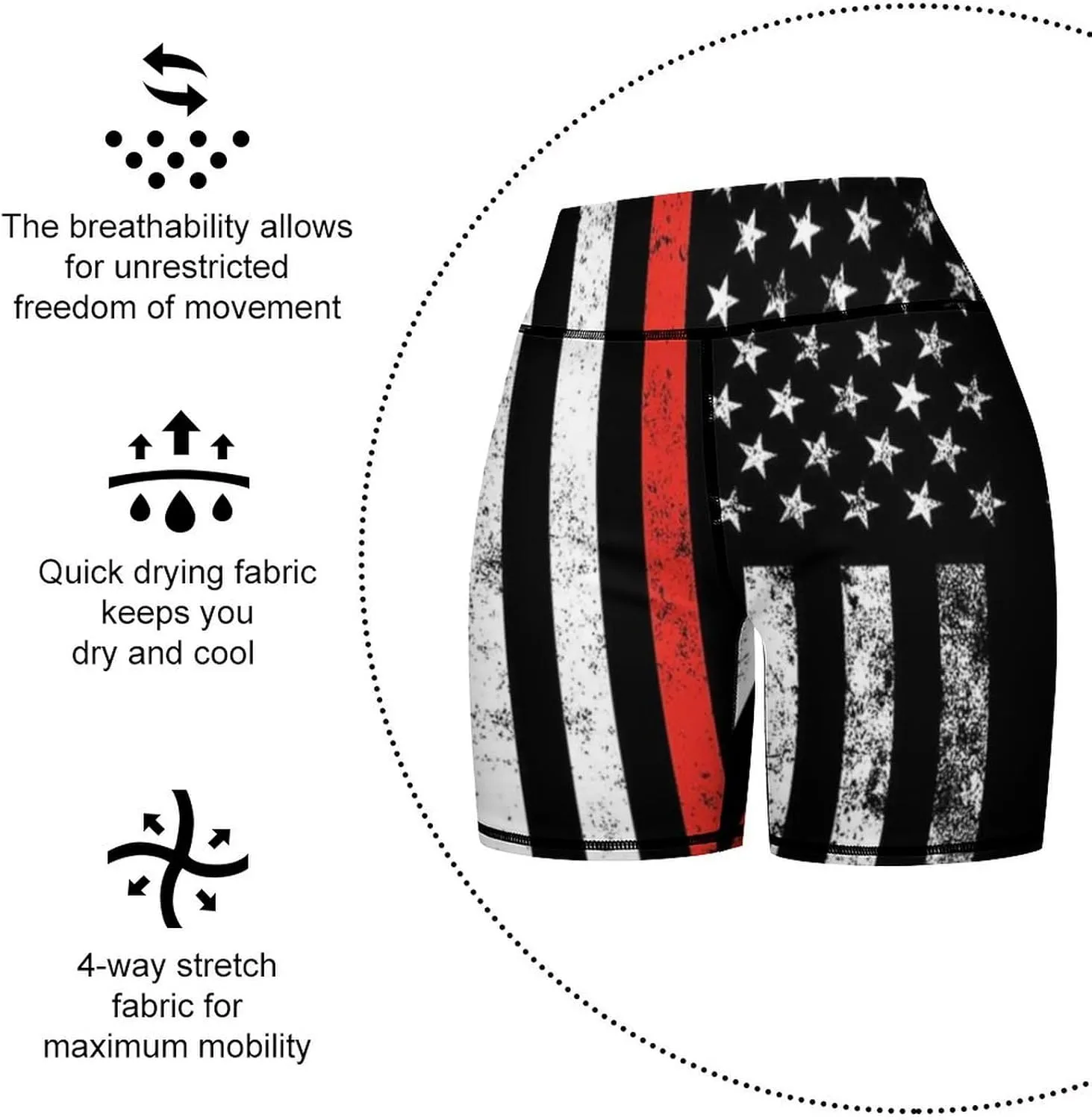 Women's High Waist Bike Shorts for Workout Sports Athletic Running Hiking Biker Yoga Gym