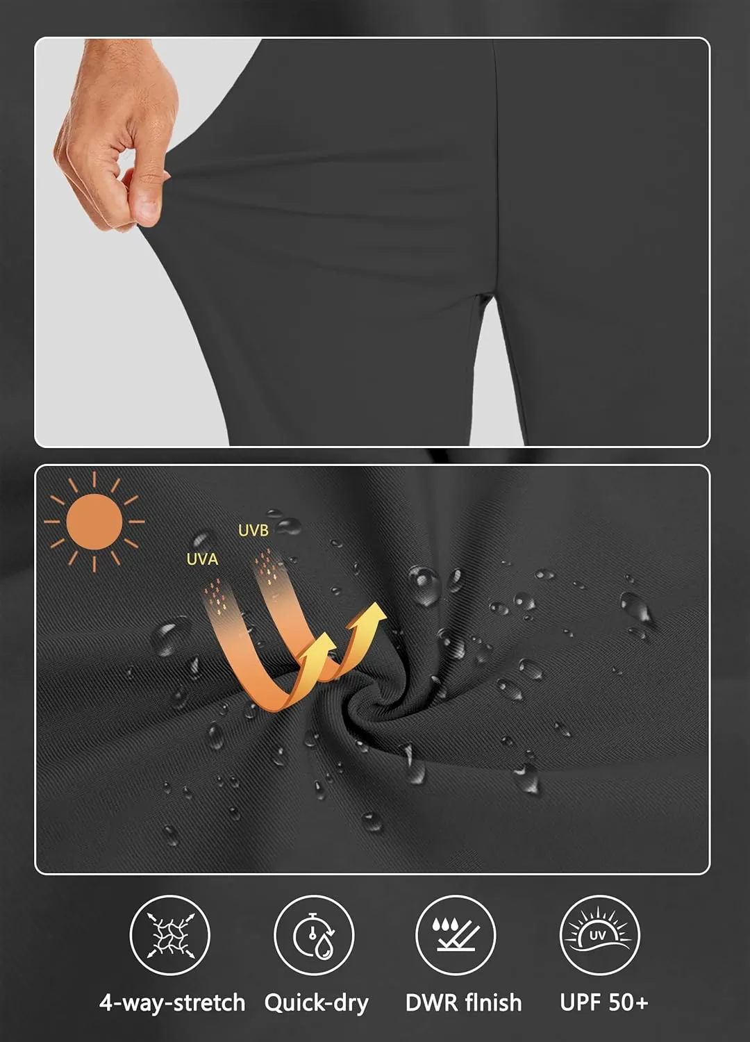 Women's Long Shorts 15" Below The Knee Capri Hiking Shorts Quick Dry Lightweight Outdoor Casual Crop Pants Cargo