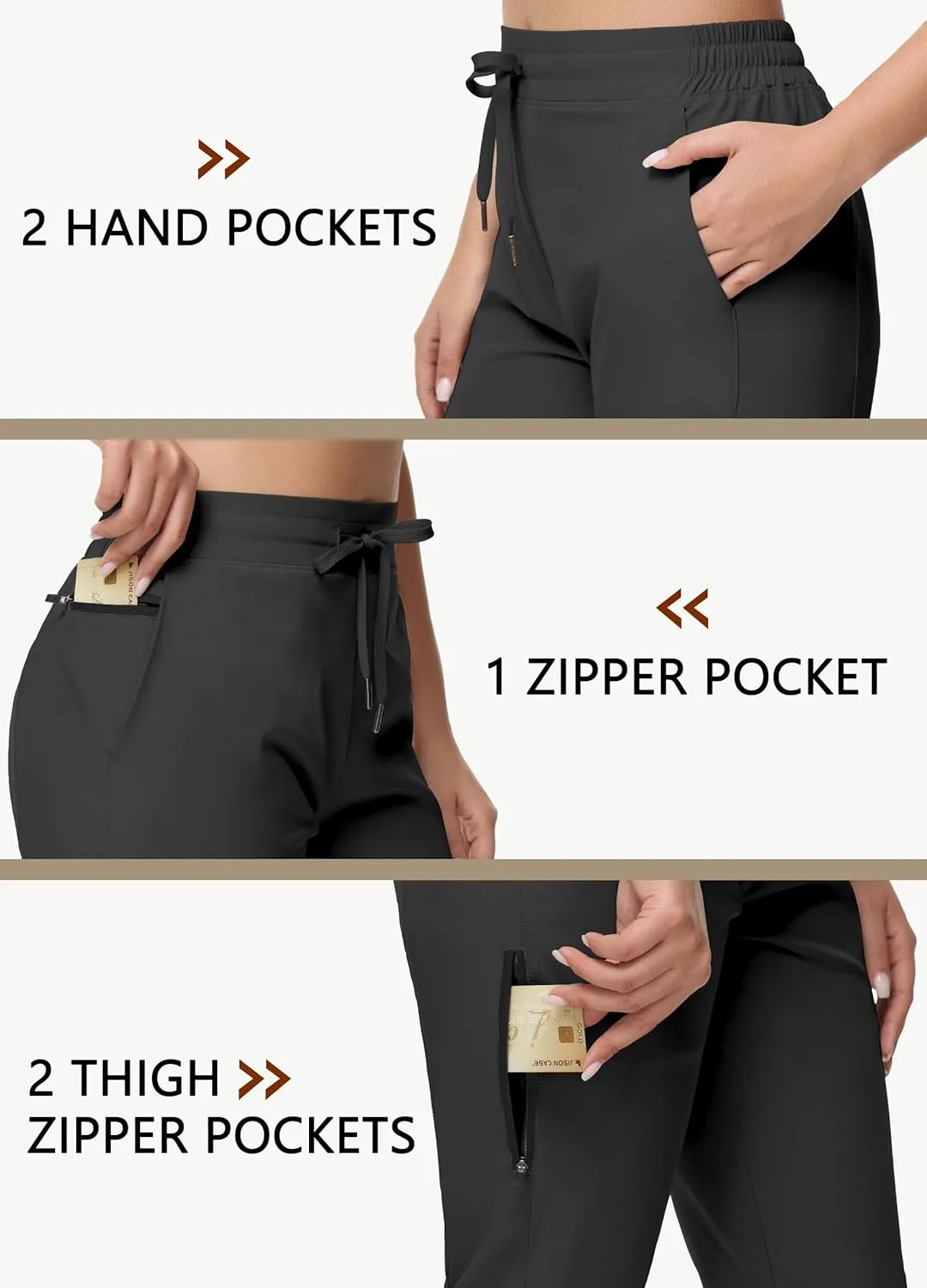 Women's Long Shorts 15" Below The Knee Capri Hiking Shorts Quick Dry Lightweight Outdoor Casual Crop Pants Cargo
