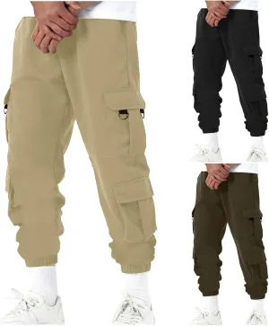 Work Pants for Men with Pocket Cargo Casual Relaxed Fit Joggers Athletic Sports Running Trendy Fashion Pants