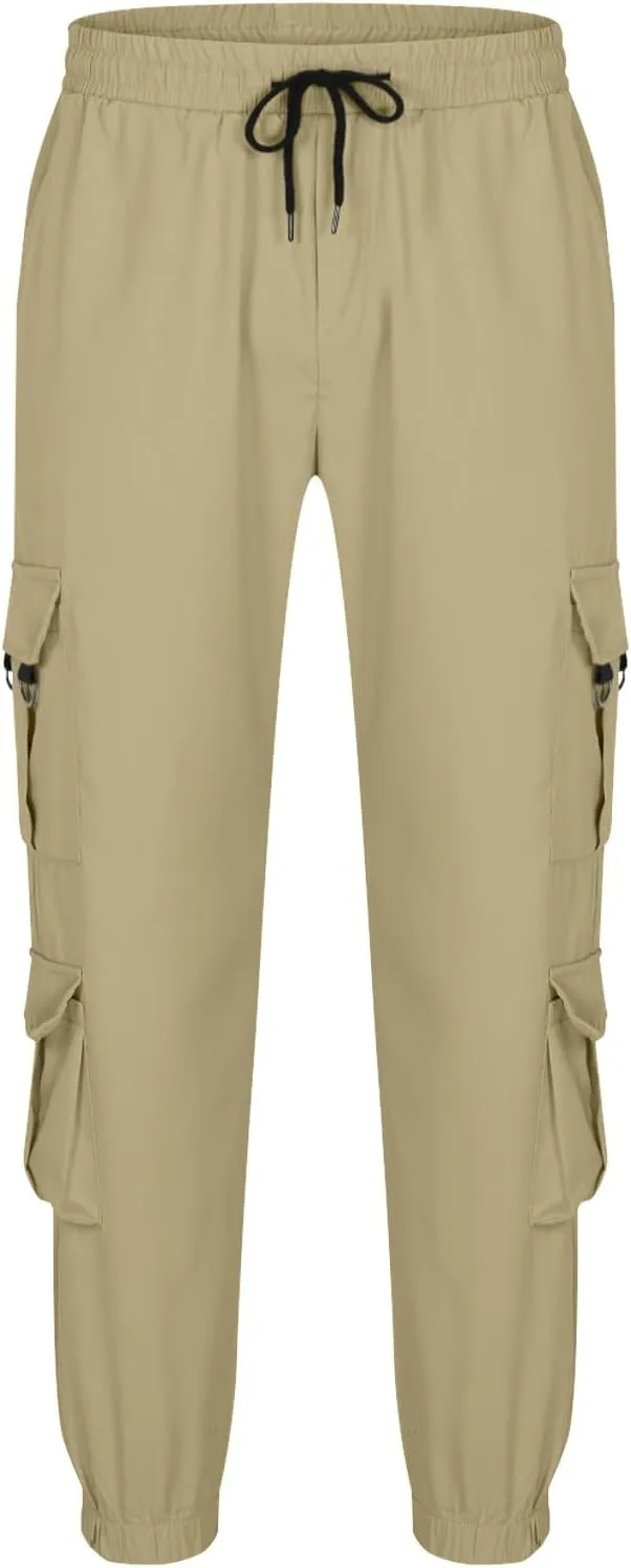Work Pants for Men with Pocket Cargo Casual Relaxed Fit Joggers Athletic Sports Running Trendy Fashion Pants