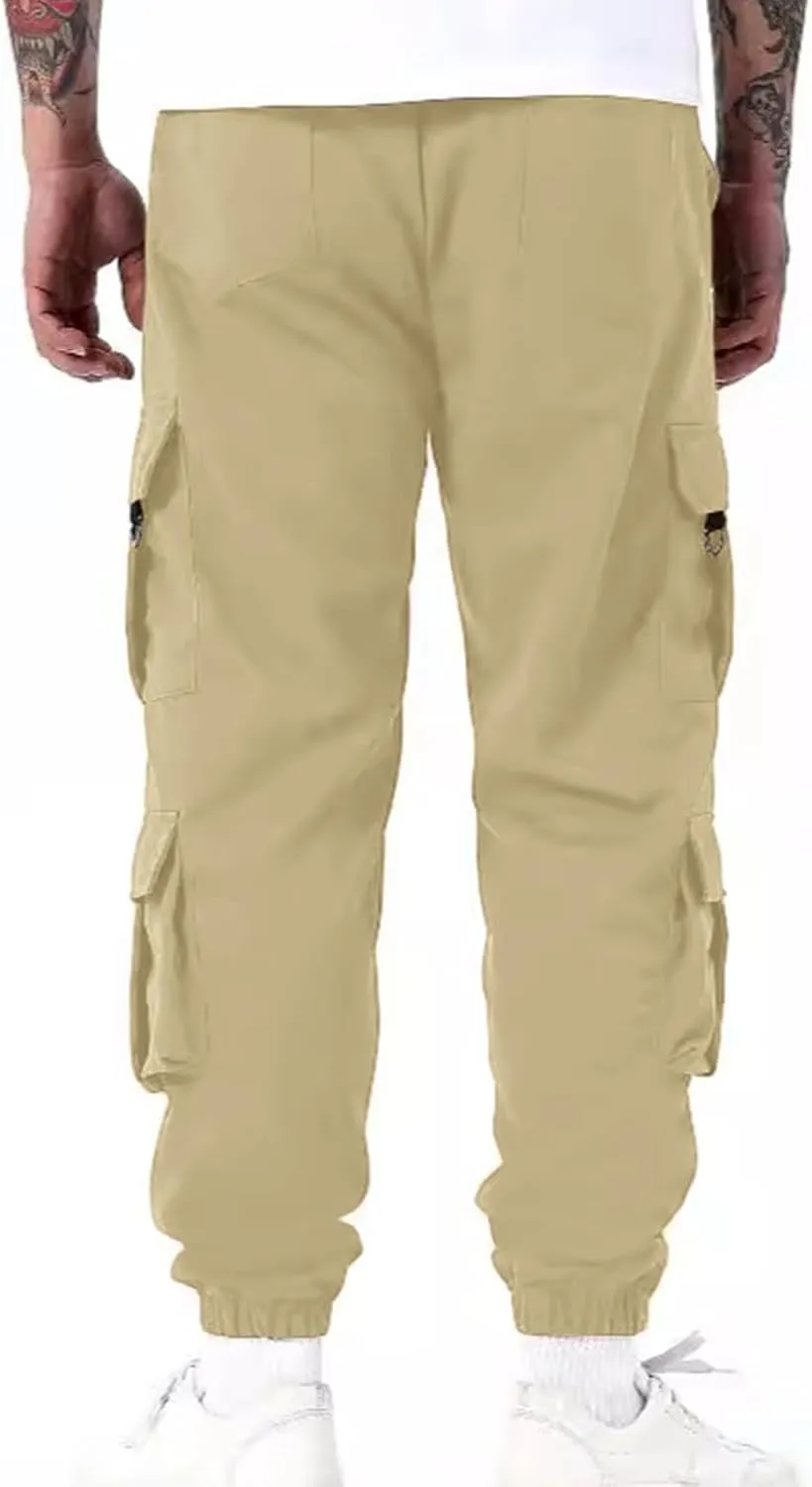 Work Pants for Men with Pocket Cargo Casual Relaxed Fit Joggers Athletic Sports Running Trendy Fashion Pants